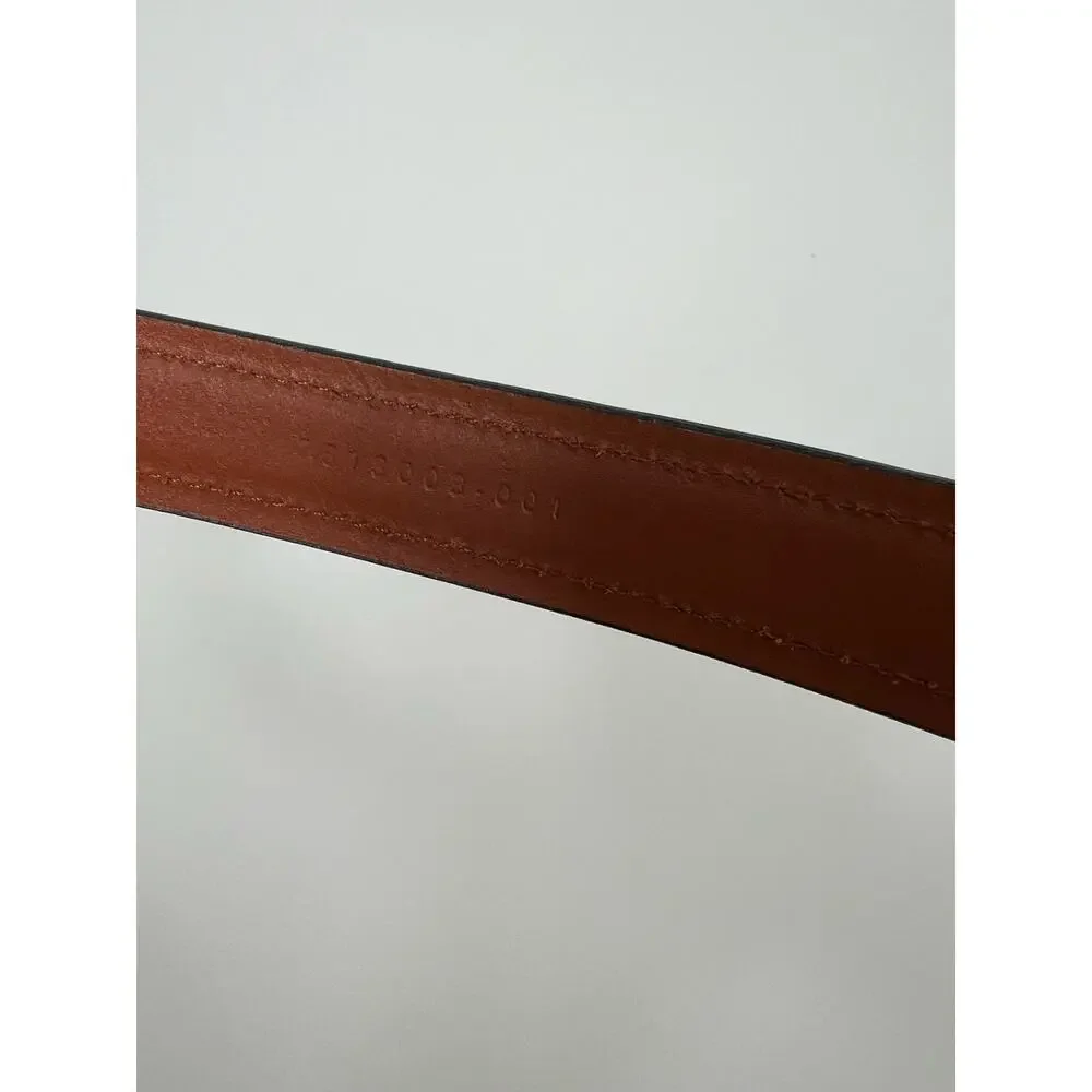 Men's Chaps Black and Brown Gold Belt buckle genuine Leather Belt